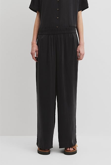Pull-On Cupro Pant