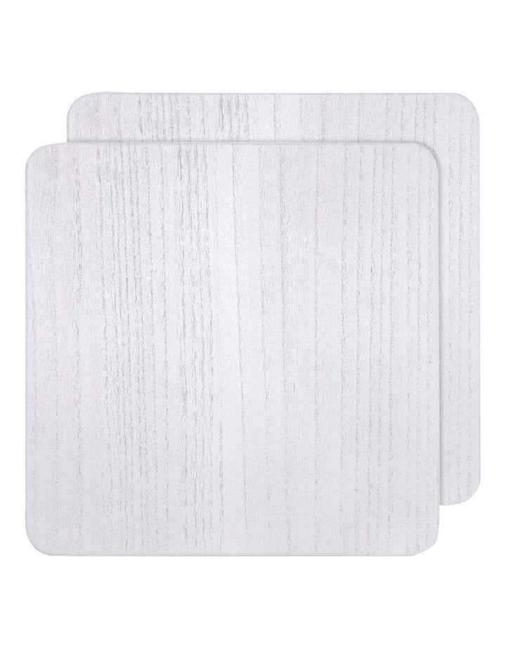 Wash Veneer Placemat 2 Pack in White