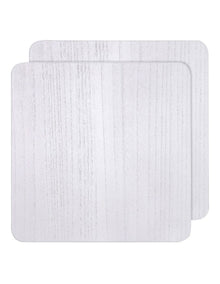 Wash Veneer Placemat 2 Pack in White