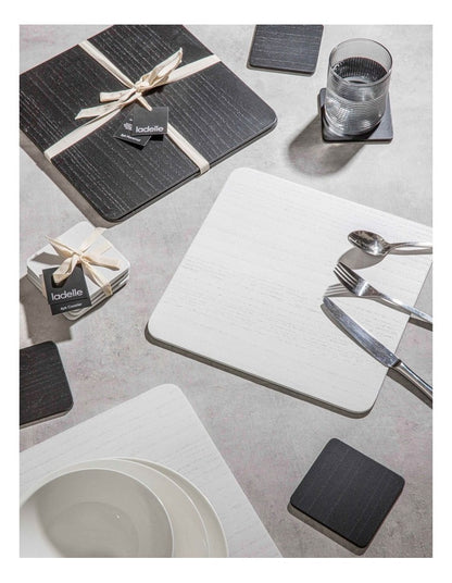 Wash Veneer Placemat 2 Pack in White