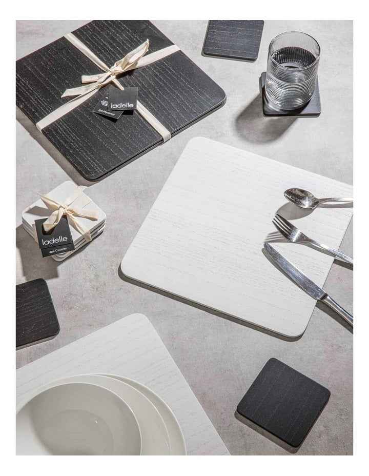 Wash Veneer Placemat 2 Pack in White