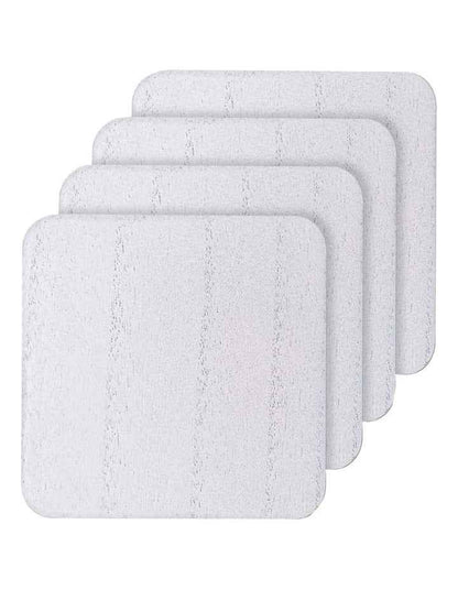 Veneer Coaster 4 Pack in White Wash