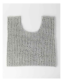 Norfolk Super Soft Microfibre Contour Mat in Silver