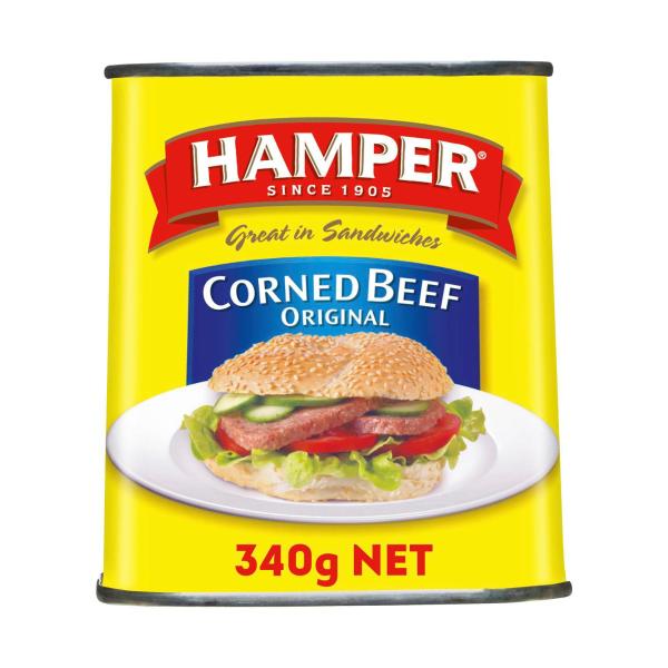 HAMPER CORNED BEEF:REGULAR:.:340 GRAM