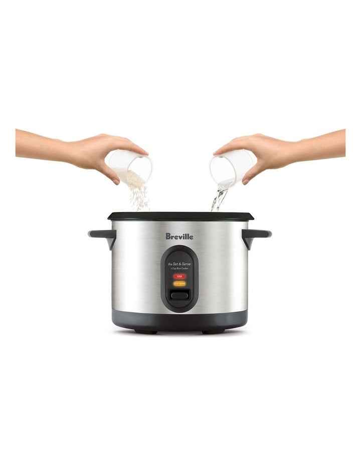 The Set and Serve Rice Cooker BRC310BSS