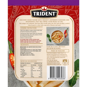 Trident Hot & Spicy Flavour Thai With Noodles Soup 50g