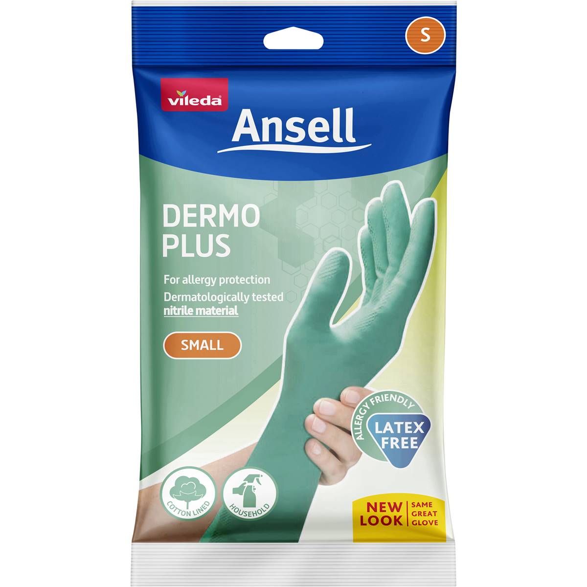 Vileda Ansell Dermo Plus Gloves Small  Pair Each