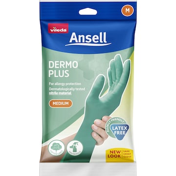 Vileda Ansell Dermo Plus Gloves Medium Pair each