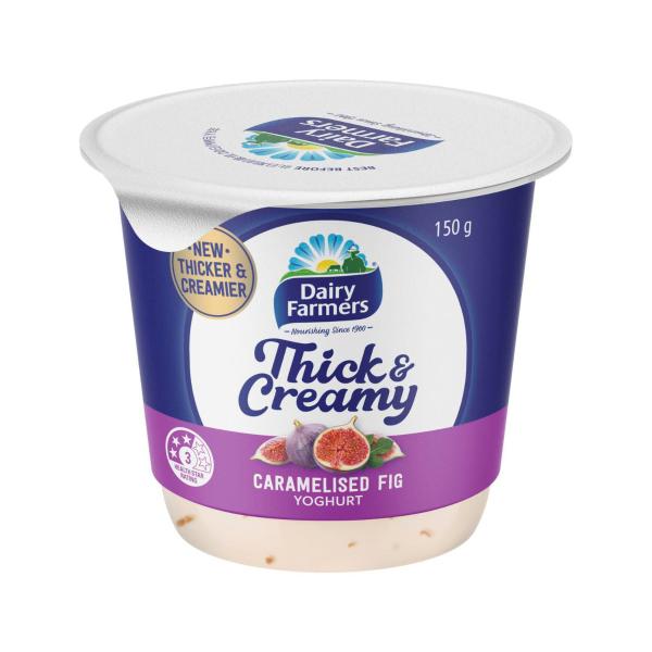 DAIRY FARMERS THICK & CREAMY YOGHURT CARAMELISED FIG 150G