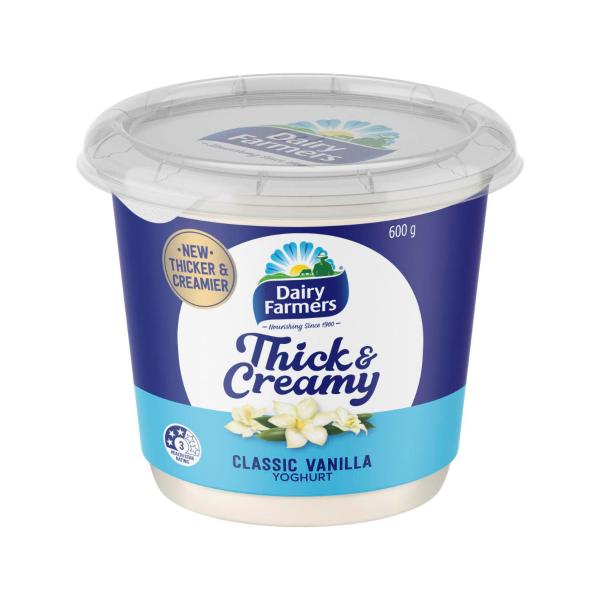 DF THICK & CREAMY YOGHURT VANILLA 600G