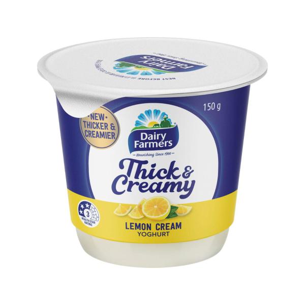 DAIRY FARMERS THICK & CREAMY YOGHURT LEMON CREAM 150G