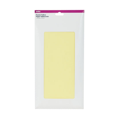 Paper Tablecover - Pastel Yellow