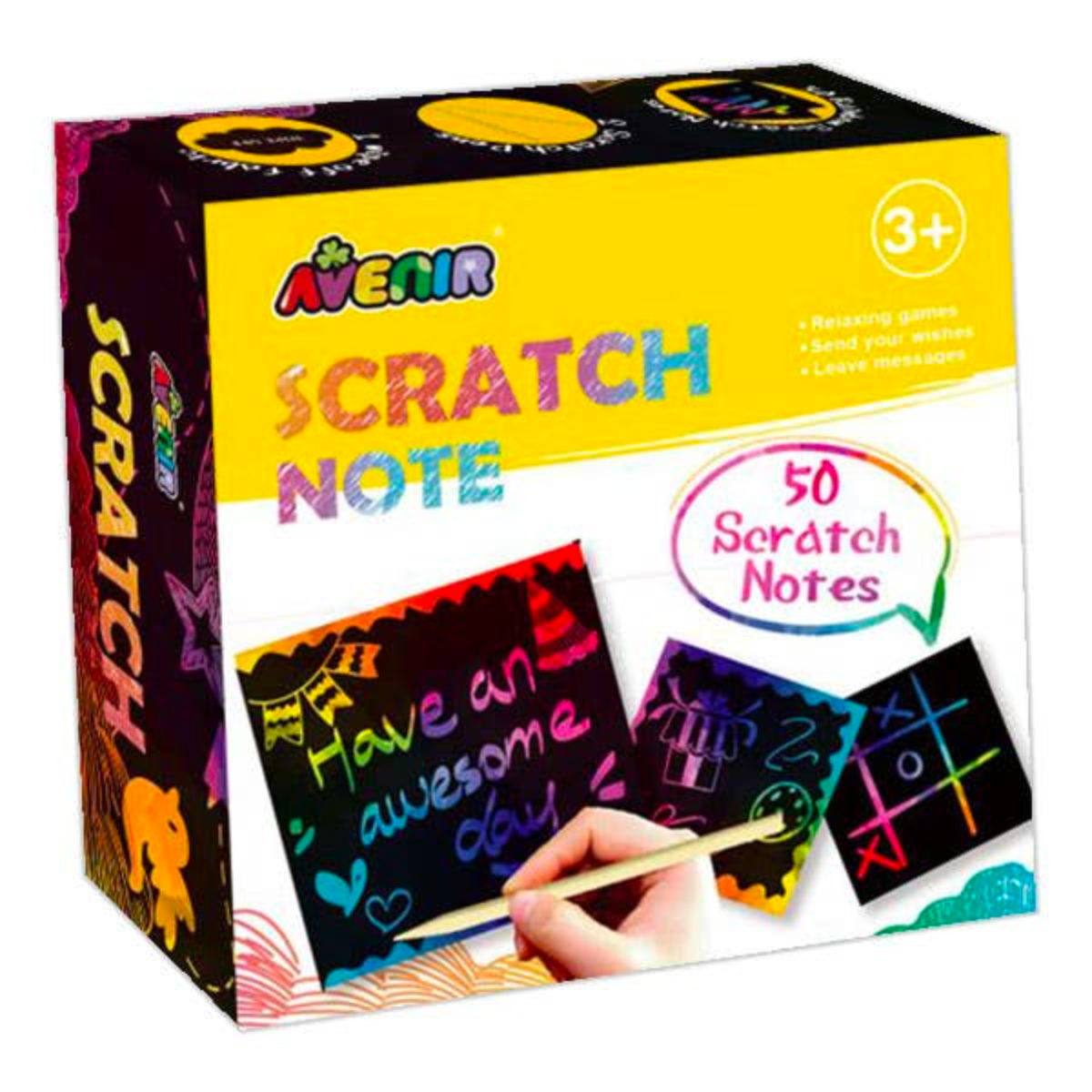 Avenir Scratch Notes Book 50pc Art and craft for kids Best Seller 3yrs+