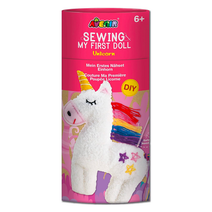 Avenir Unicorn My First Sewing Doll Kit Art and craft for kids Unicorn Toys 6yrs+