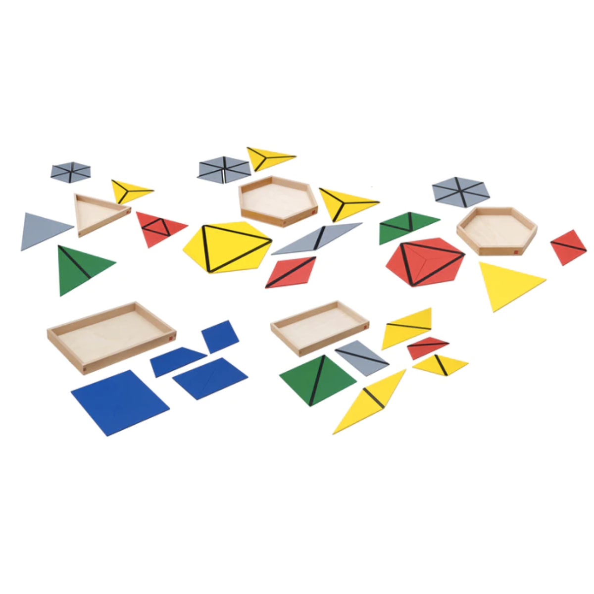 GAM Montessori Constructive Triangles Math Games for Kids 3yrs+