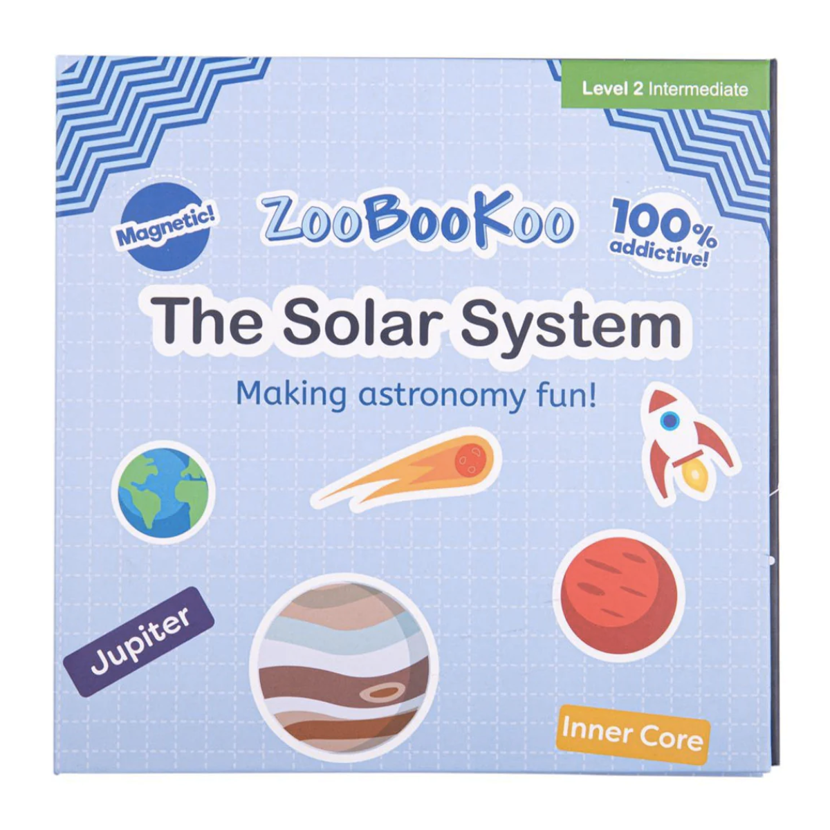ZooBooKoo Solar System Magnetic Activity Interactive Book Early Science STEM Travel Toys 5yrs+
