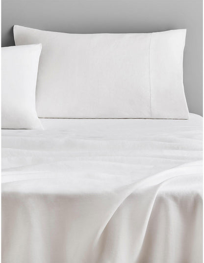 ABBOTSON KING FITTED SHEET -50CM IN WHITE