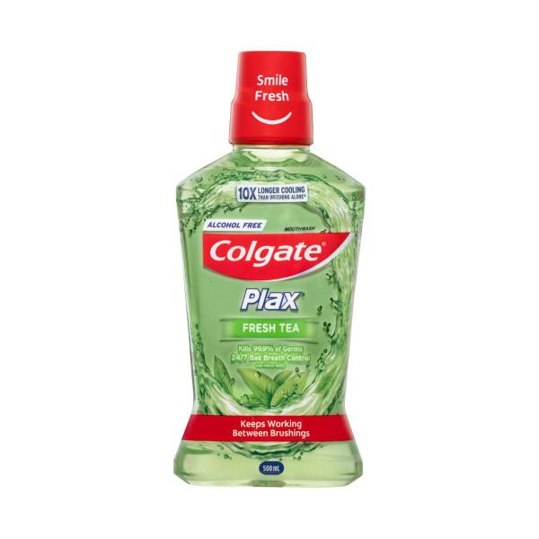 COLGATE PLAX MOUTHWASH FRESH TEA 500ML 