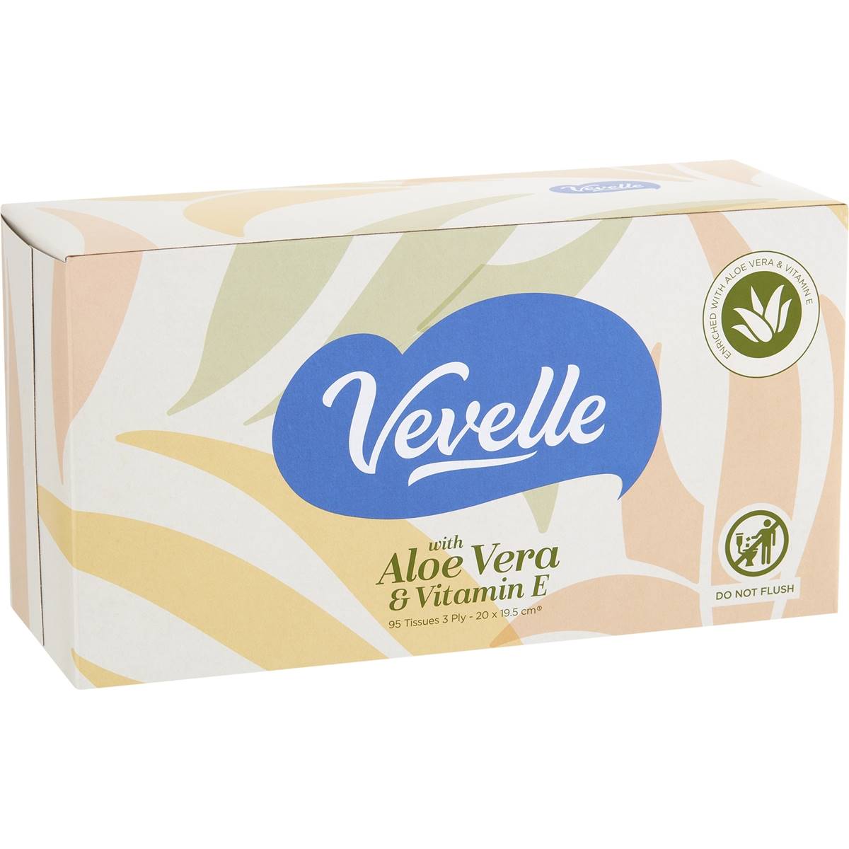 Vevelle Aloe Vera Tissues 3Ply 95 Pack