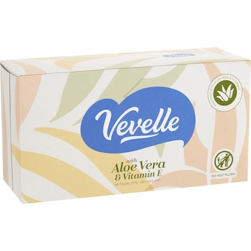 Vevelle Aloe Vera Tissues 3Ply 95 pack