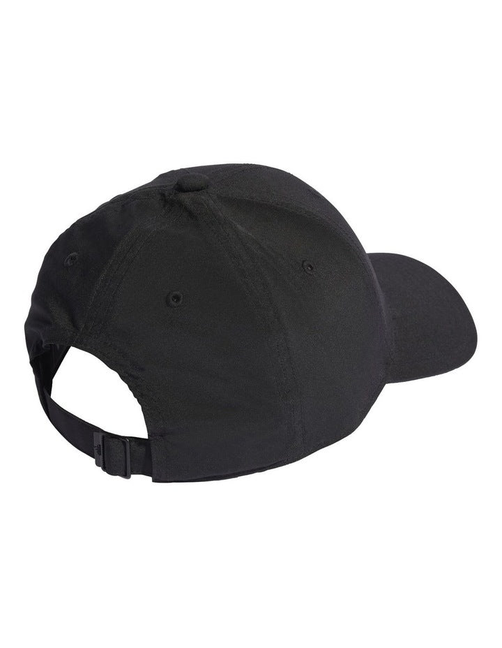 Embroidered Logo Baseball Cap in Black
