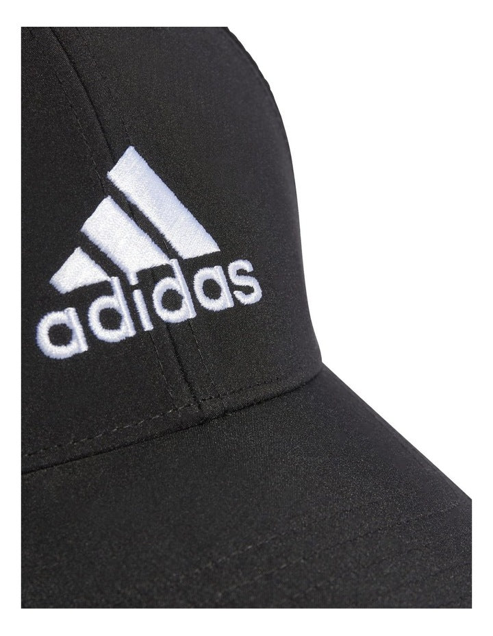 Embroidered Logo Baseball Cap in Black