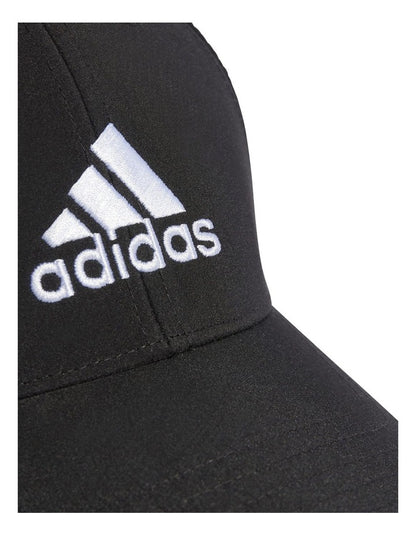 Embroidered Logo Baseball Cap in Black
