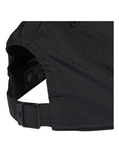 Embroidered Logo Baseball Cap in Black