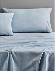 REILLY KING SINGLE SHEET SET IN CHAMBRAY