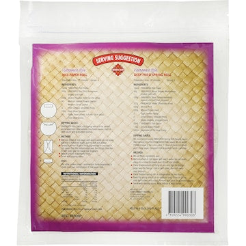 Pandaroo Ingredients Rice Paper Spring Roll 150g