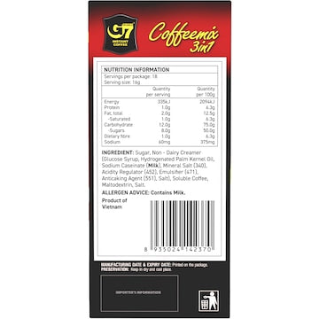 G7 3 In 1 Coffee Mix 18 pack