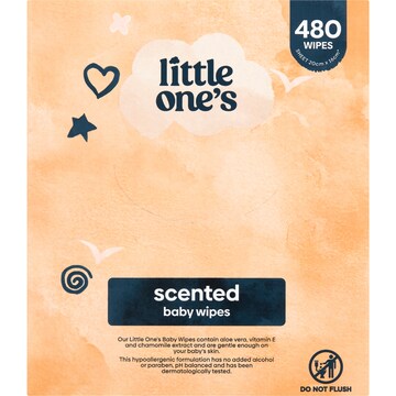 Little One's Baby Wipes Scented 480 pack