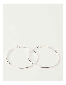 40Mm Hoop Earring in Silver