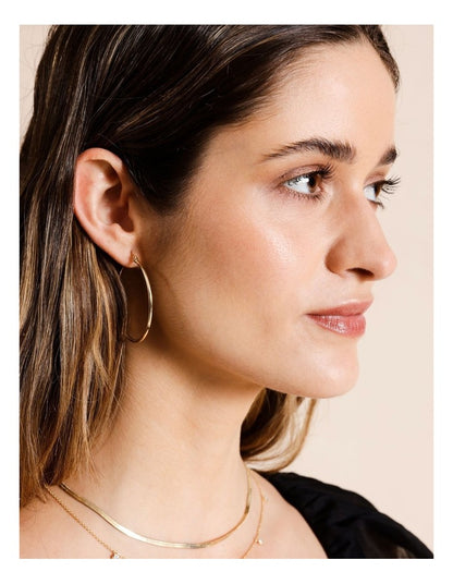 40mm Hoop Earring  in Gold