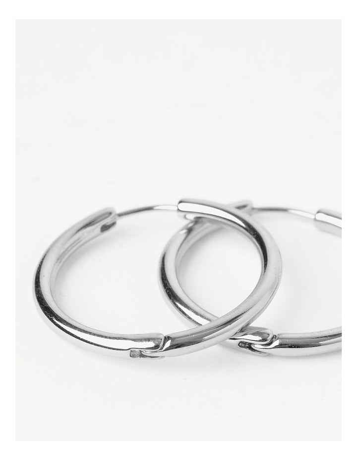 Classic Hoop Earring in Silver