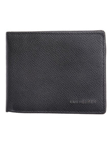Tri-Fold Wallet with Coin Purse in Black