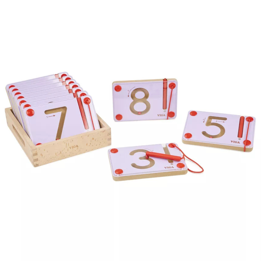 Viga Educational Magnetic Writing Board Number Set 10pc For 3yrs+