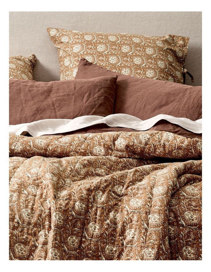 Jaipur Standard Pillowcase in Bronze