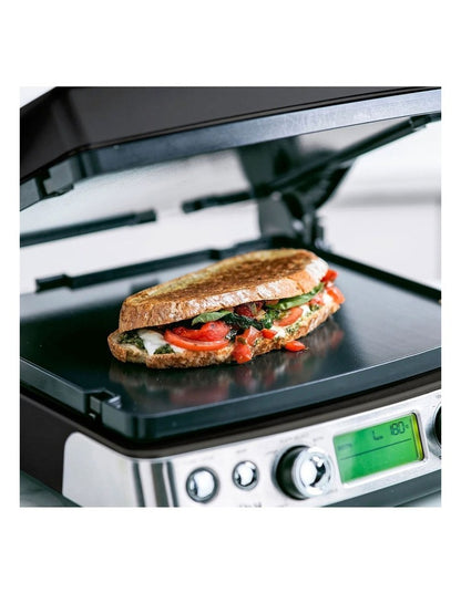 Elite Non-Stick 3-in-1 Contact Grill & Indoor BBQ, Black PFAS-free coating