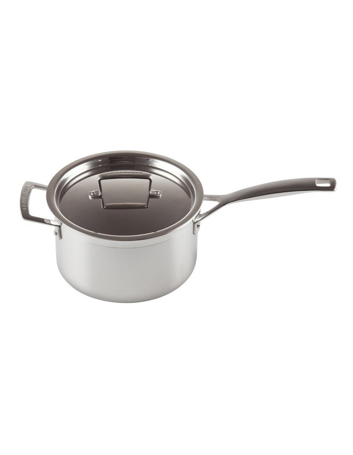 Classic 3-Ply Stainless Steel Saucepan 20cm w Helper Handle