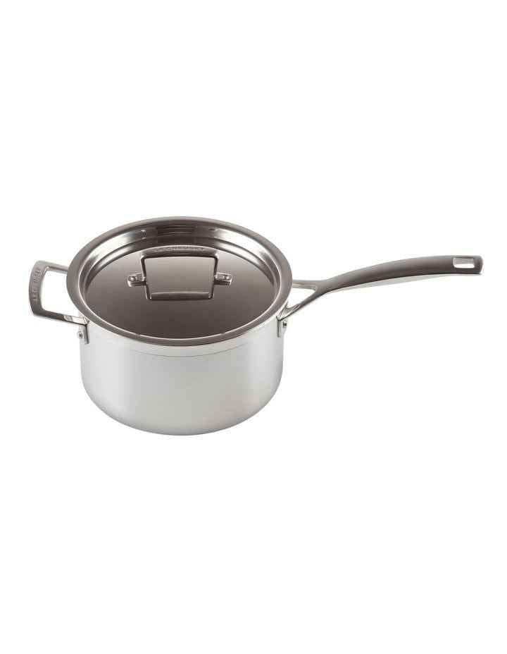 Classic 3-Ply Stainless Steel Saucepan 20cm w Helper Handle