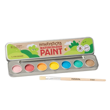 Honeysticks Natural Watercolour Paints 7 Colours Art and craft for kids 3yrs+