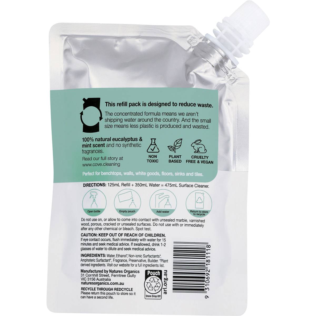 Cove Surface All Purpose Refill 125ml
