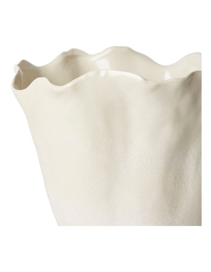 Emaline Vase in Cream
