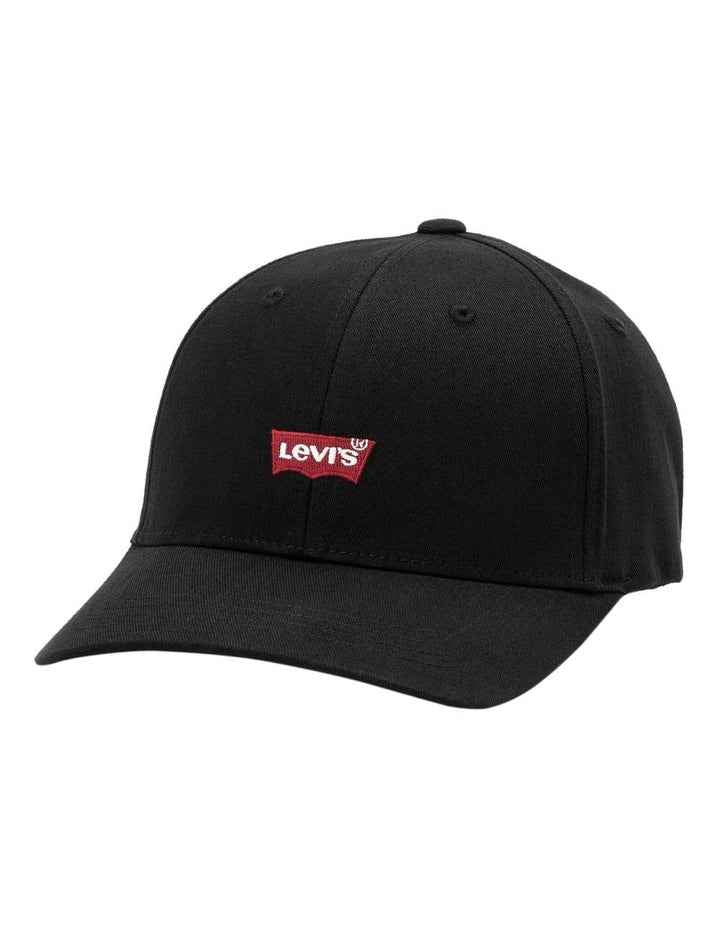 Flexfit Housemark Logo Cap in Regular Black