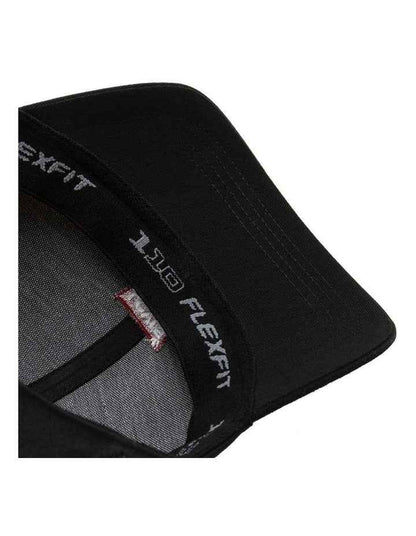 Flexfit Housemark Logo Cap in Regular Black