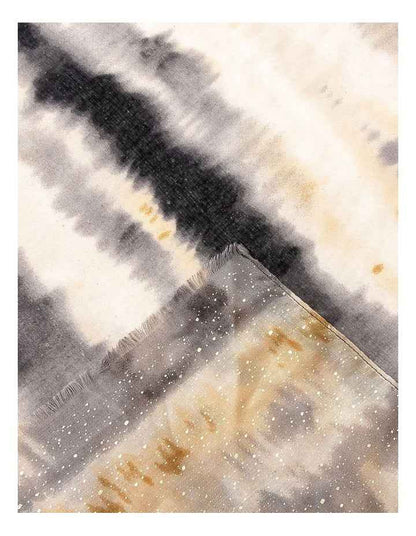 Abstract Stripe Scarf in Grey/Black