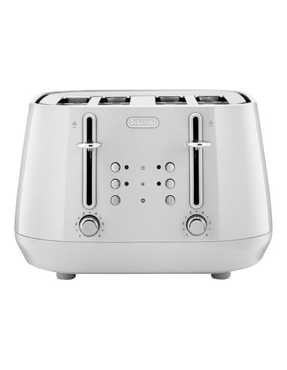 Eclettica 4 Slice Toaster in Whimsical CTY4003W in White