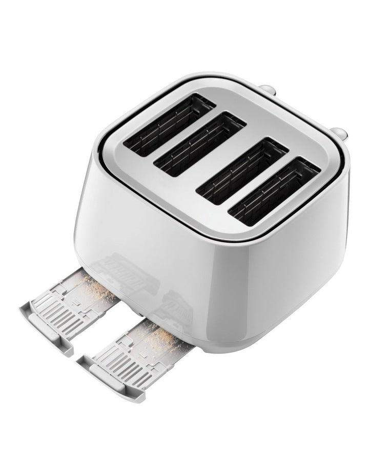 Eclettica 4 Slice Toaster in Whimsical CTY4003W in White