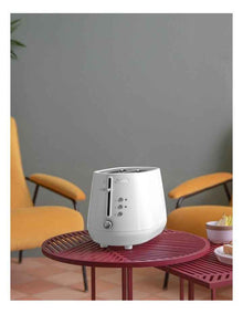 Eclettica 2 Slice Toaster in Whimsical CTY2003W in White